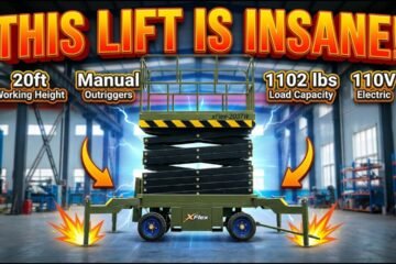 Walk-Behind Scissor Lift That Reaches 20 Feet | TYPHON xFlex 2037W Electric 1,102 lb Capacity