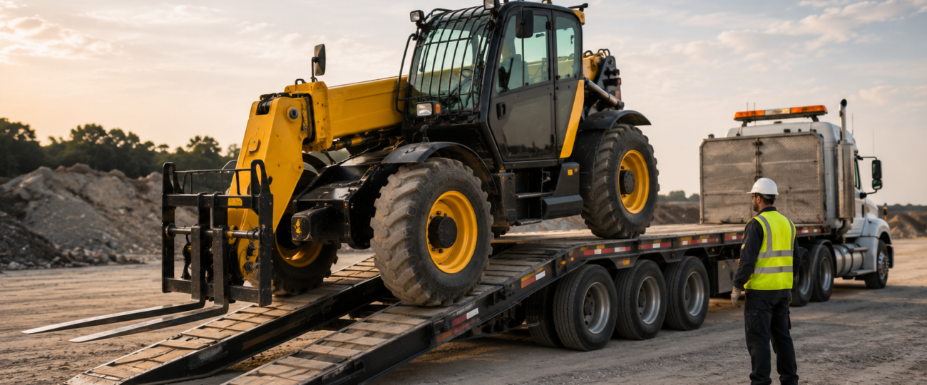 Telehandler Transport: How to Safely Load and Move Your Machine