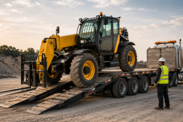 Telehandler Transport: How to Safely Load and Move Your Machine