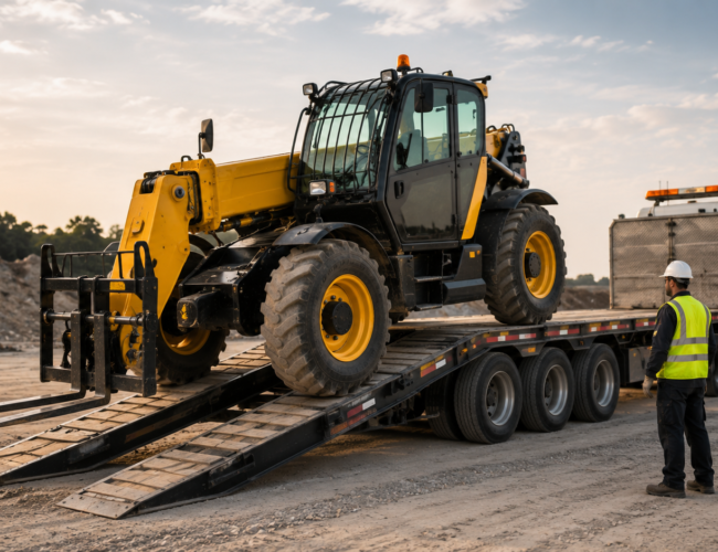 Telehandler Transport: How to Safely Load and Move Your Machine