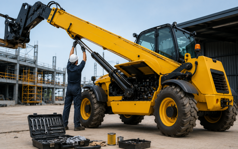 telehandler boom maintenance