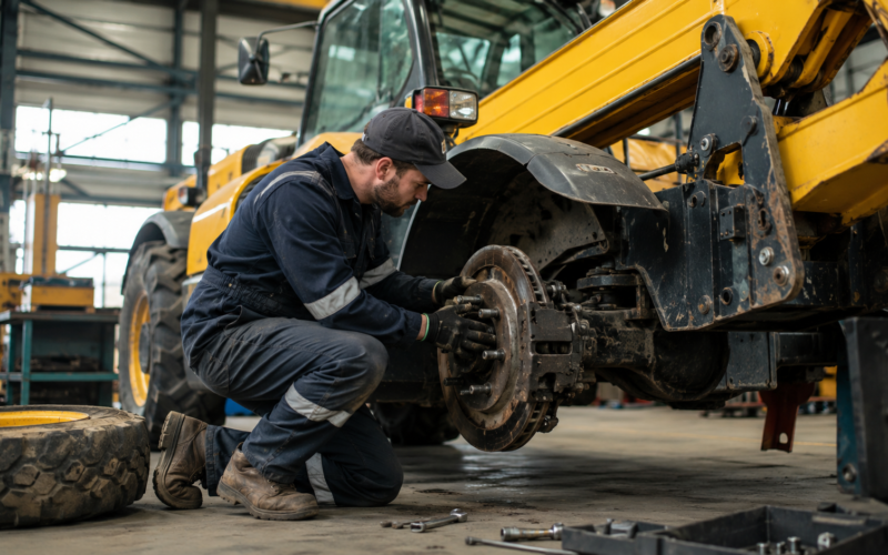 telehandler brake service