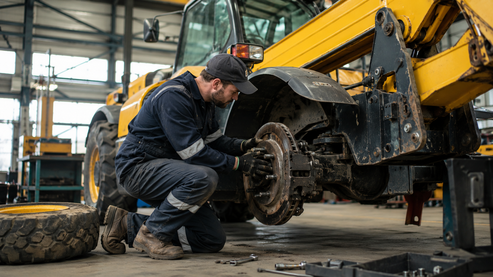 Telehandler Brake Maintenance