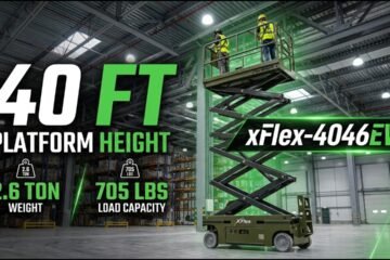 TYPHON xFlex 4046EW Electric Scissor Lift | 40 ft Platform Height | Ready to Work in 90 Seconds!