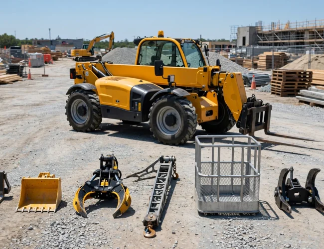 Telehandler Attachment Guide: 7 Must-Have Tools and How to Choose the Right One