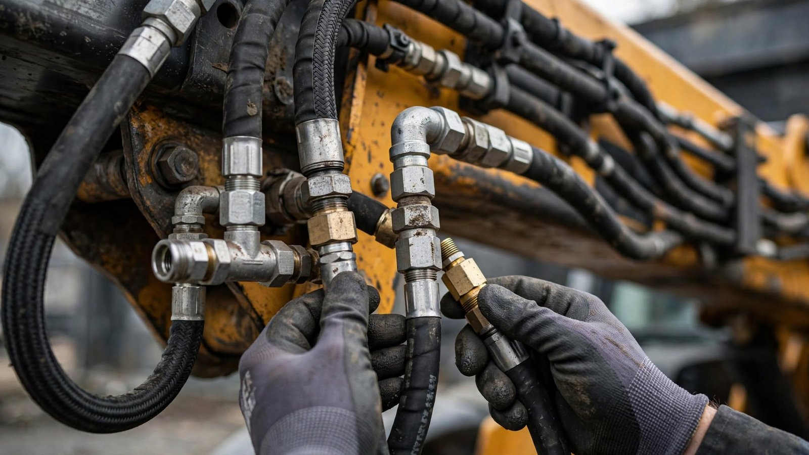 Checking Hydraulic Hoses and Fittings