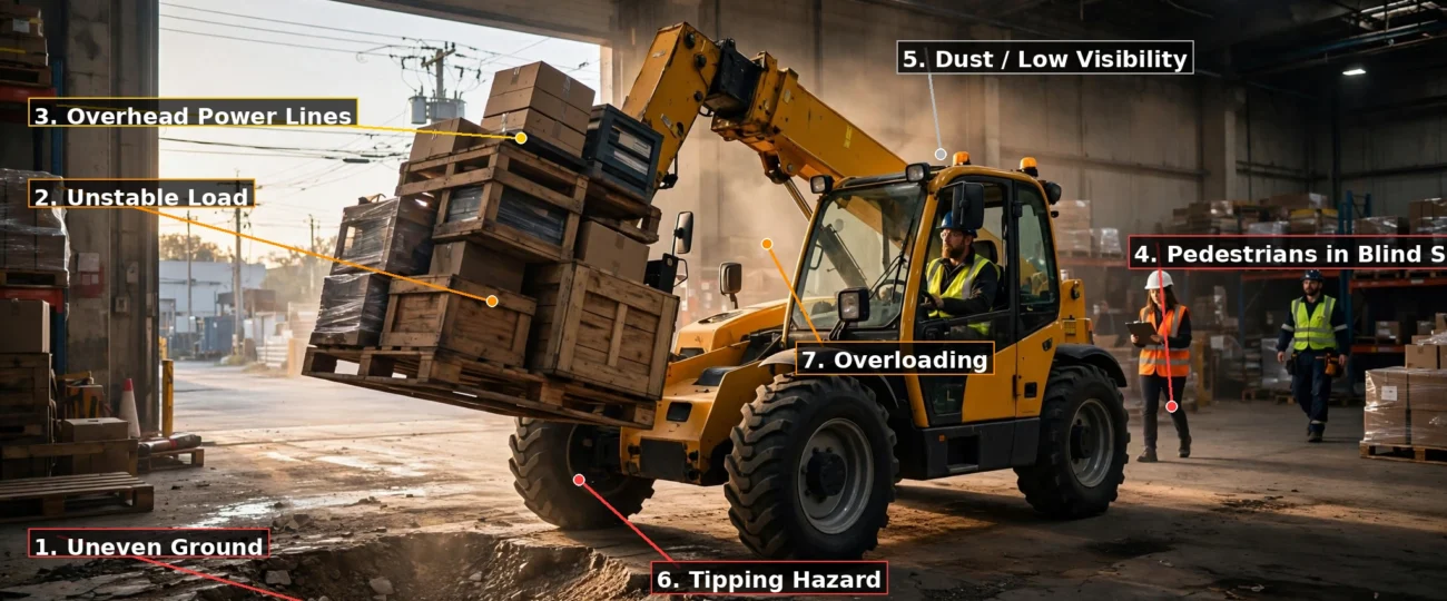 Telehandler Safety: 7 Hidden Hazards That Put Operators at Risk