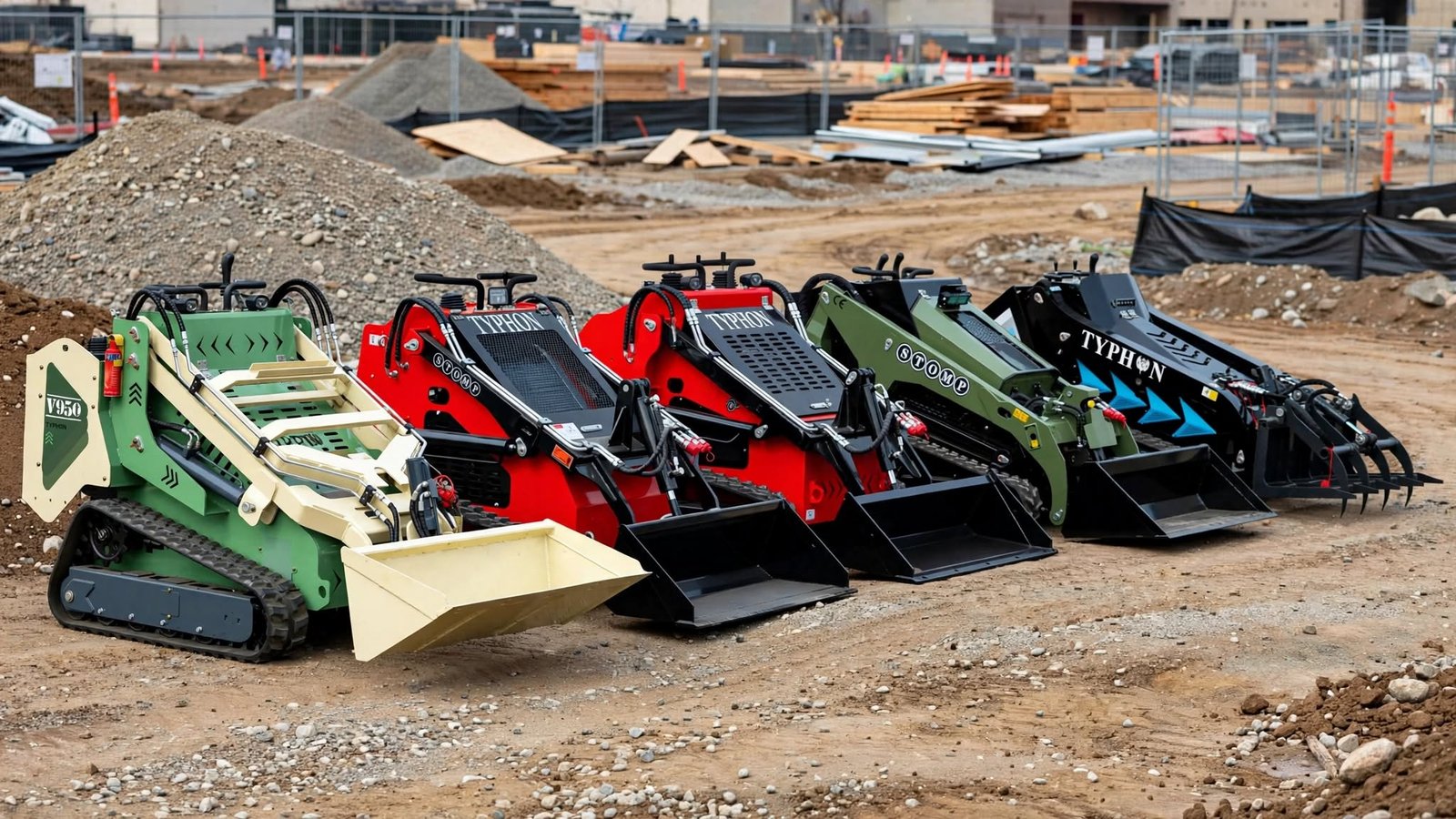 Compact Skid Steer Machines on Site